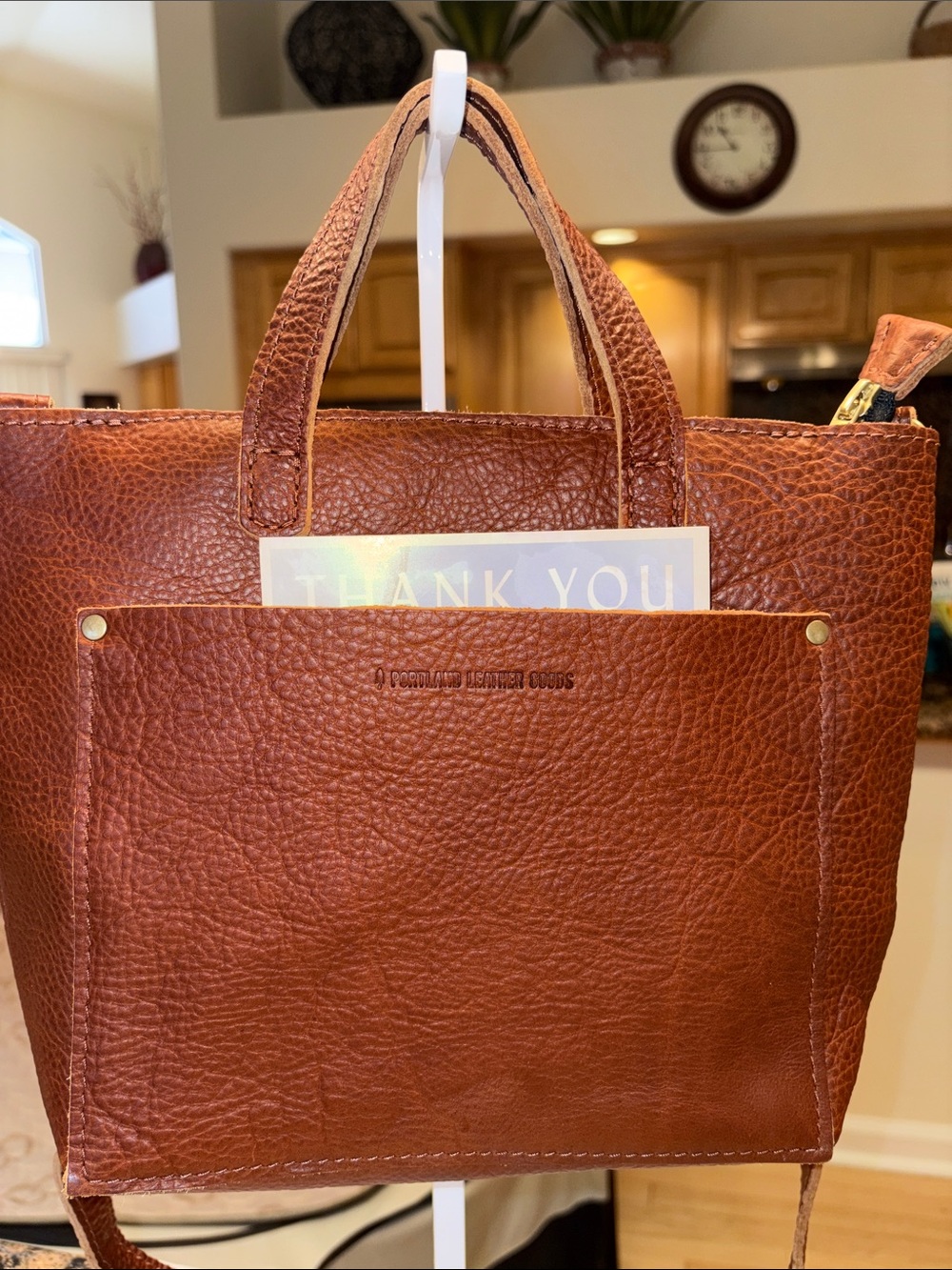 Portland Leather Classic Shoulder Bag – Full‑Grain Leather (Brand New) Classic - Picture 1 of 12